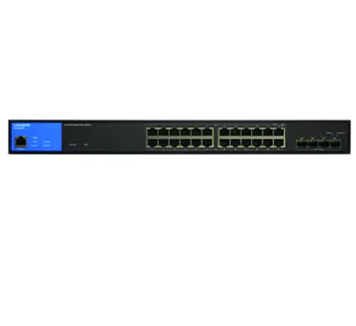 Linksys LGS328MPC-EU 24-Port Managed Gigabit PoE & Switch With 4 10G SFP, POE Switches, Linksys - ICT.com.mm