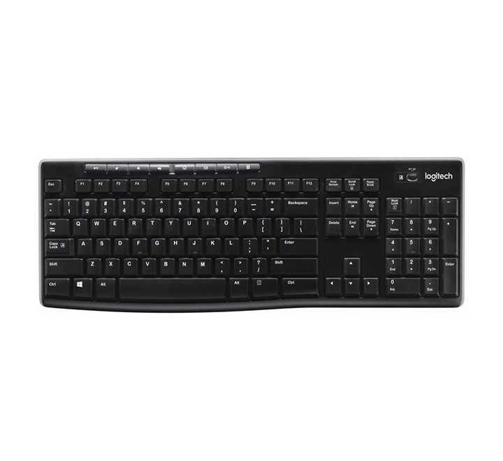 Logitech K-270 Wireless Kayboard (Black), Wireless Keyboards, Logitech - ICT.com.mm