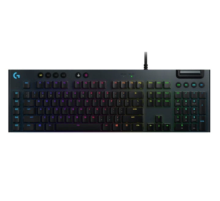 Logitech G813 LIGHTSYNC RGB Mechanical Gaming Keyboard (Clicky), Gaming Keyboards, Logitech - ICT.com.mm