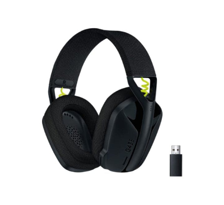 Logiteth Lightspeed Wireless G435 Gaming Headset (Black), Gaming Headsets, Logitech - ICT.com.mm