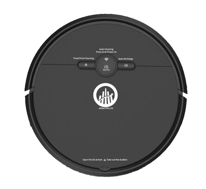 MTDH D2-001 Wifi APP Voice Control Wet Vacuum Cleaner (Black), Robot Vacuum Cleaners, MTDH - ICT.com.mm