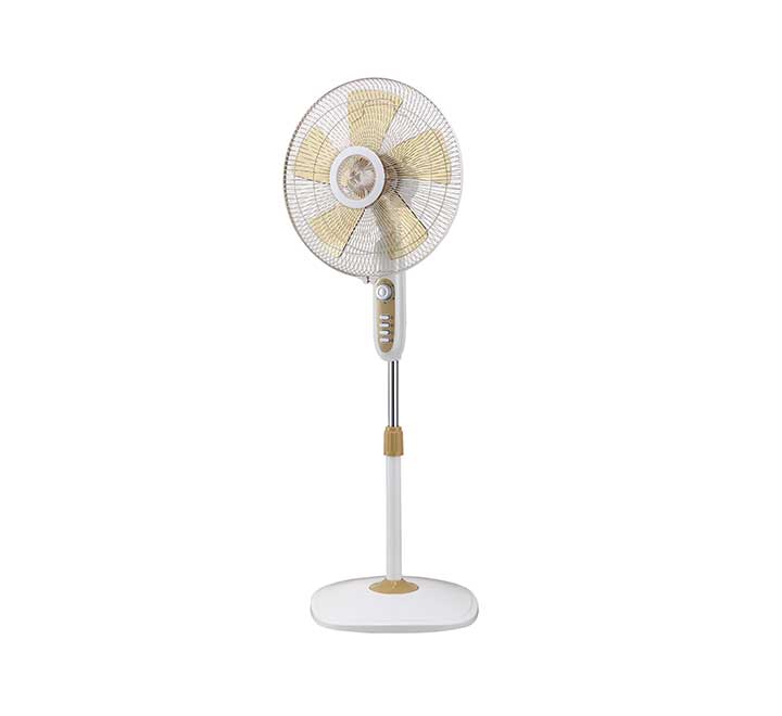 Master Stand Fan Five 16-Inches Blades (MF-S16S351) White Gold, Fans, Master - ICT.com.mm