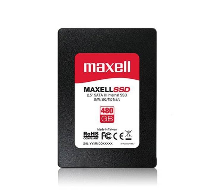 Maxell 2.5 Inch SATA III Internal SSD 480GB, Internal SSDs, Maxell - ICT.com.mm