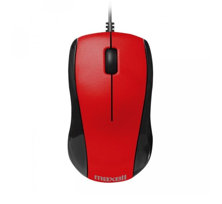 Maxell MOWR-101 Optical Mouse (Red), Mice, Maxell - ICT.com.mm