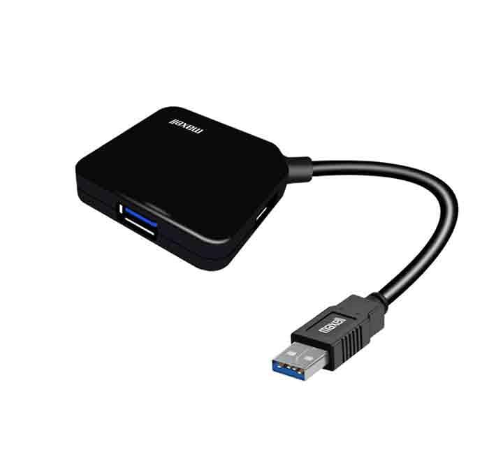 Maxell USB Cube 4 Port USB 3.0 (Black), Adapters, Maxell - ICT.com.mm