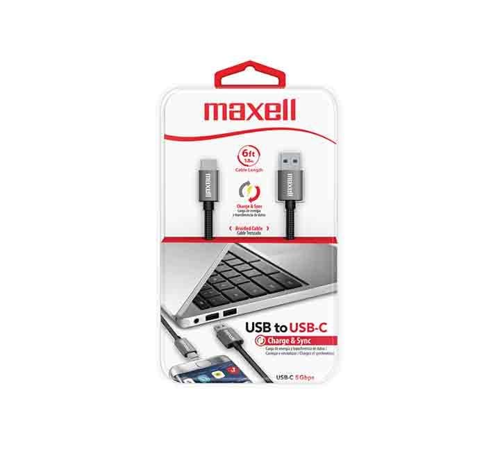 Maxell USB to USB-C Braided Cable (Black) - ICT.com.mm