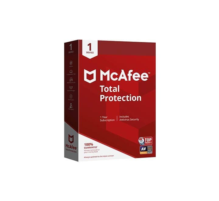 McAfee Total Protection for 1 Device (1 Year), Anti-Virus & Security, McAfee - ICT.com.mm