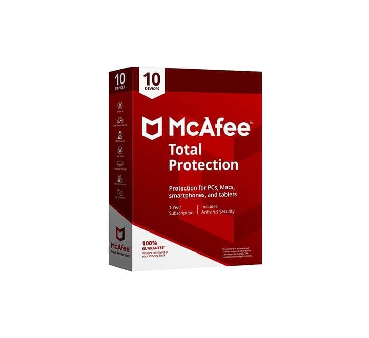 McAfee Total Protection for 10 Devices (1 Year), Anti-Virus & Security, McAfee - ICT.com.mm