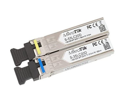 MiKroTik S-3553LC20D S-35-53LC20D Pair of SFP Transceivers
