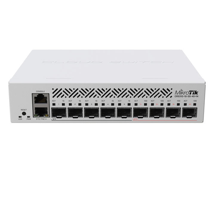 MiKroTik CRS310-1G-5S-4S+IN 800 MHz Cloud Router Switch, Managed Switches, MiKroTik - ICT.com.mm
