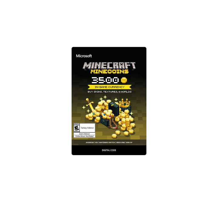 Minecraft Minecoin 3500 Coins, Gaming Gift Cards, Minecraft - ICT.com.mm