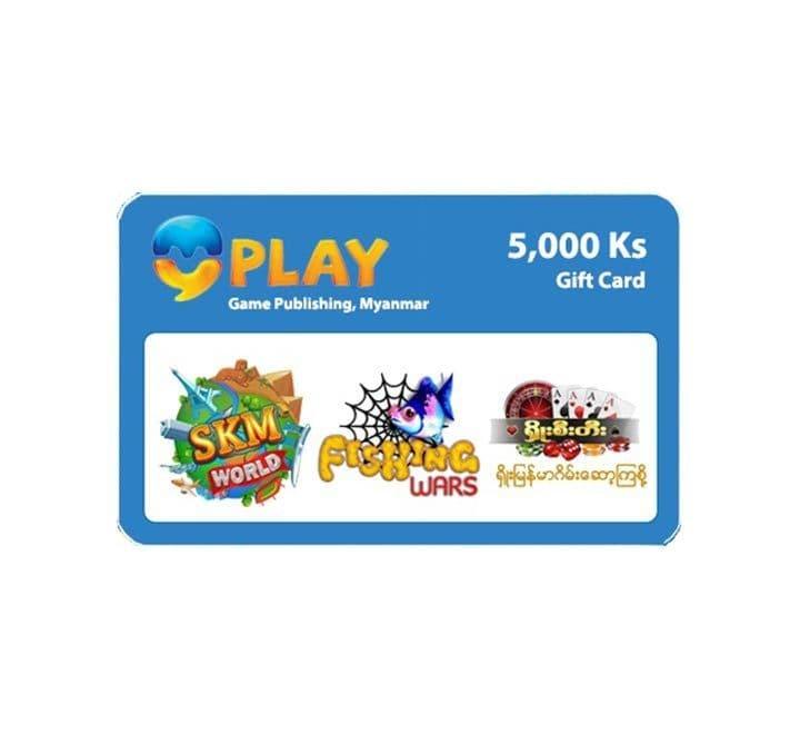 MyPlay Gift Card-5000 Ks, Gaming Gift Cards, MyPlay - ICT.com.mm