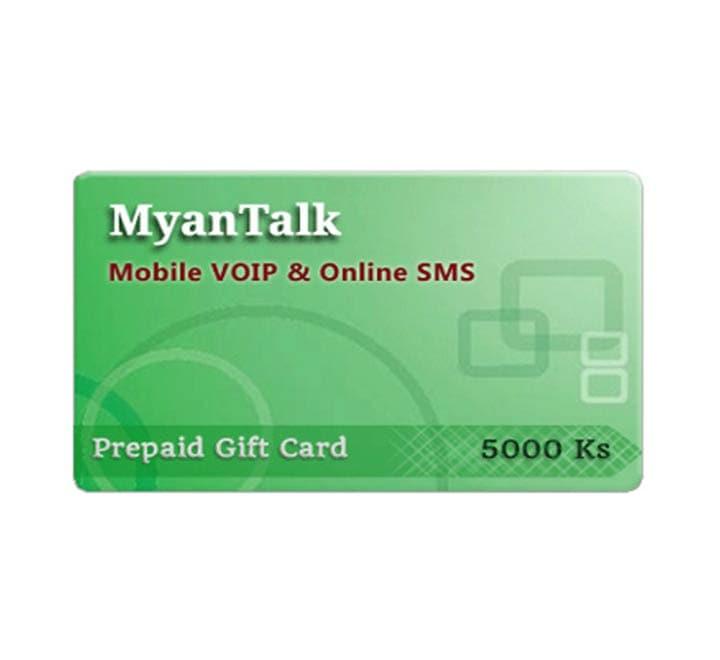 MyanTalk VOIP Card-5000 Ks, Prepaid Cards, MyanTalk - ICT.com.mm