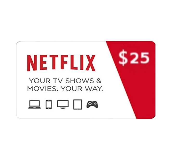 NETFLIX Movie Card $25 USD - ICT.com.mm