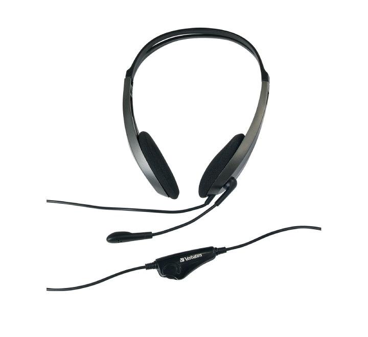 Verbatim Multimedia Headset With Microphone (Gray), Headsets, Verbatim - ICT.com.mm