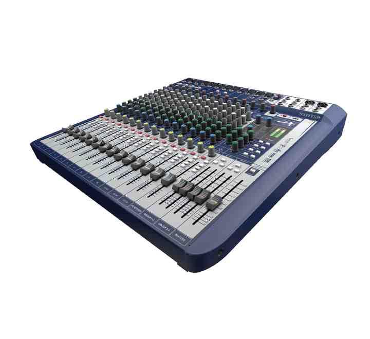 Soundcraft Signature 16 Channel Compact Analogue Mixer, Studio Recording Equipment, Soundcraft - ICT.com.mm