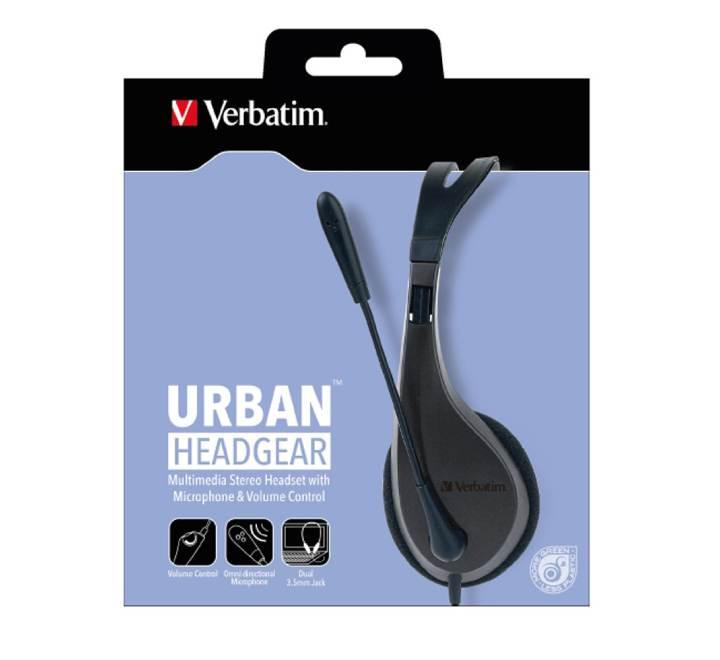 Verbatim Multimedia Headset With Microphone (Gray), Headsets, Verbatim - ICT.com.mm