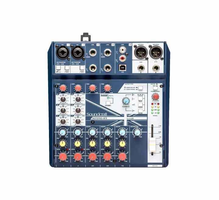 Soundcraft Notepad-8FX Small-Format Analog Mixer, Studio Recording Equipment, Soundcraft - ICT.com.mm