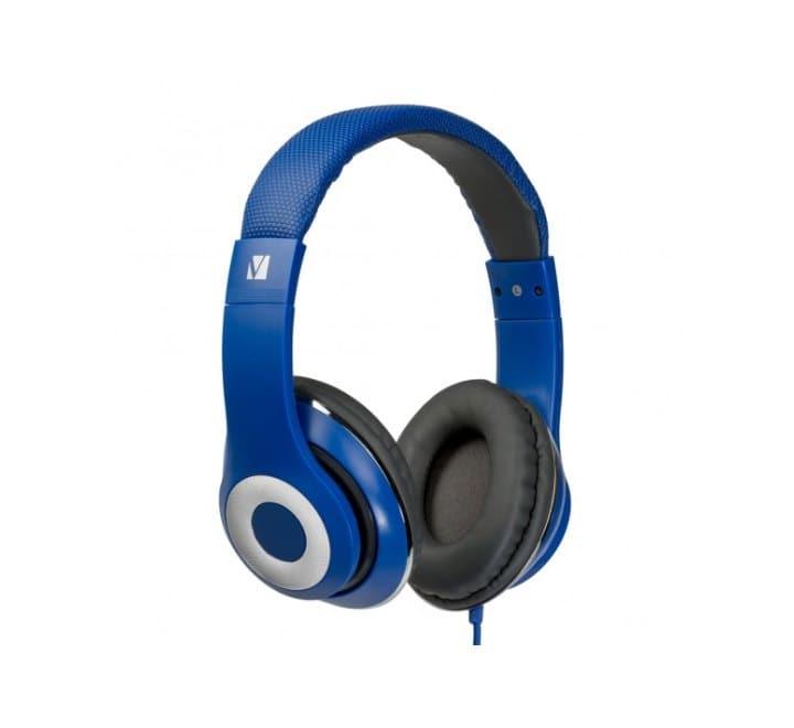 Verbatim Classic Over-Ear Stereo Headphone (Blue), Headphones, Verbatim - ICT.com.mm