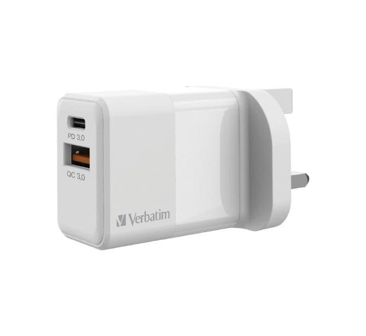 Verbatim 2 Port 33W PD & QC 3.0 GaN Charger, Adapter & Charger - Mobile, Verbatim - ICT.com.mm