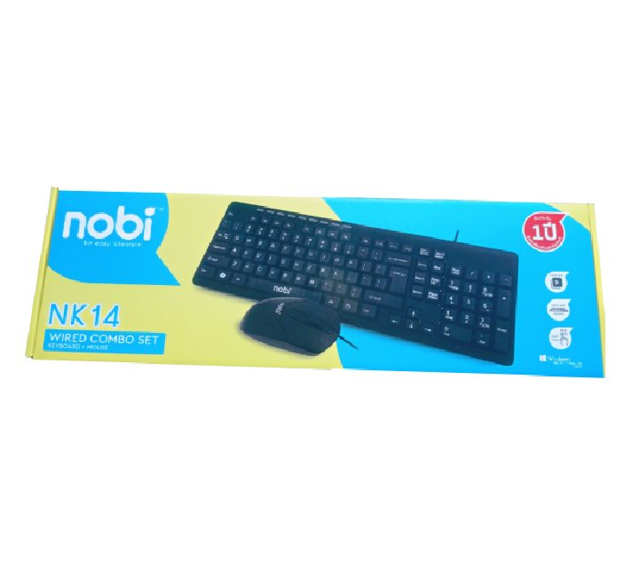 Nobi NK14 Standard Wired Keyboard, Home & Office Keyboards, Nobi - ICT.com.mm