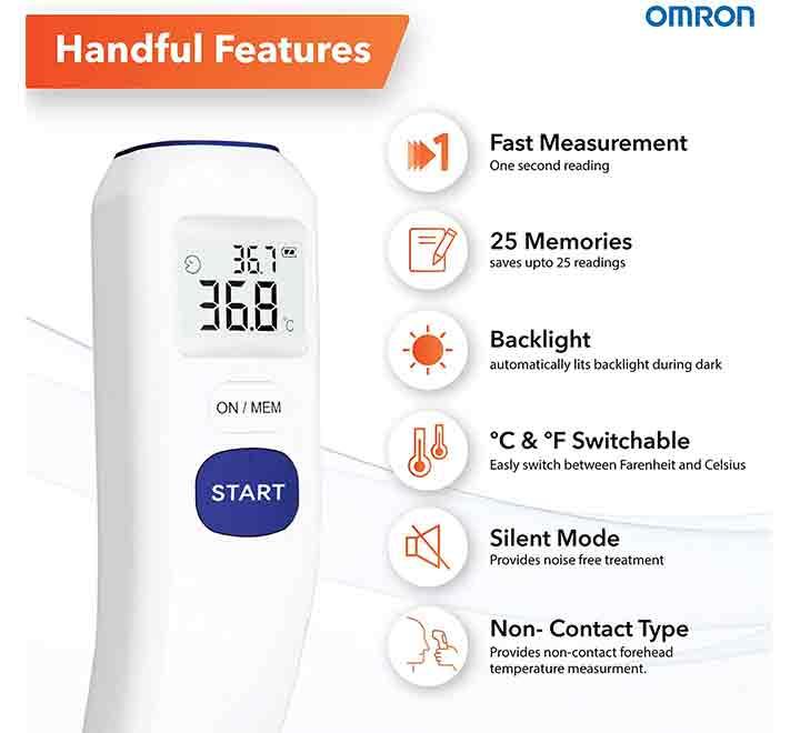 Omron Forehead Thermometer MC-720 - ICT.com.mm