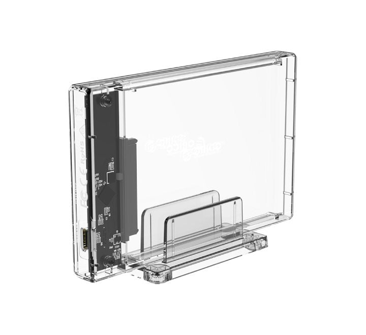 Orico 2.5 Inches Transparent USB 3.0 Micro-B Hard Drive Enclosure with ...