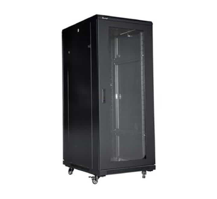 Paramount 42U Cabinet Glass Type Floor Standing (W800×D1000×H2055), Full Height Server Racks, Paramount - ICT.com.mm