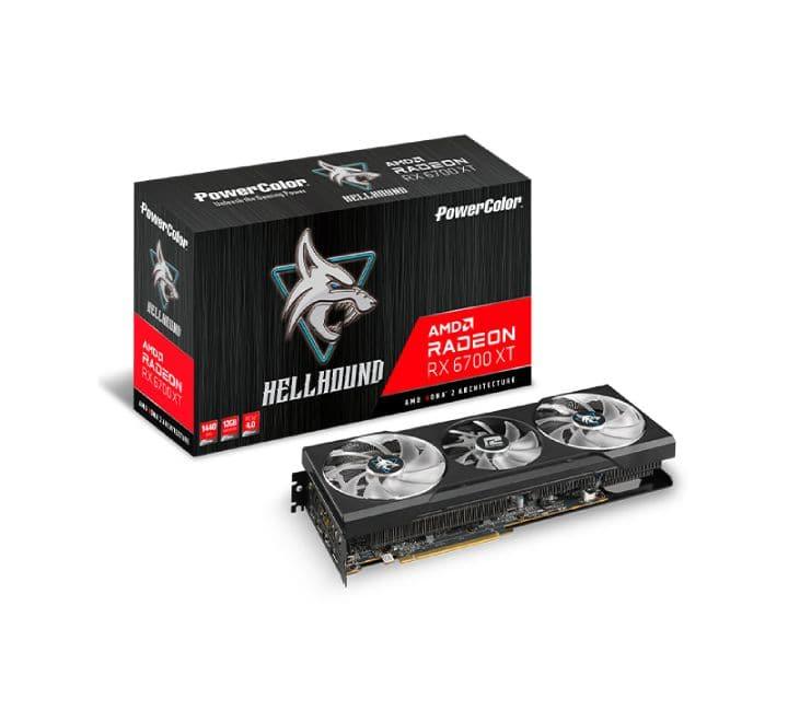 PowerColor Hellhound AMD Radeon RX 6700XT 12GB GDDR6, Gaming Graphic Cards, PowerColor - ICT.com.mm
