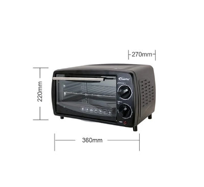 PowerPac PPT08 Electric Oven with Heat Selector 9L, Ovens, PowerPac - ICT.com.mm