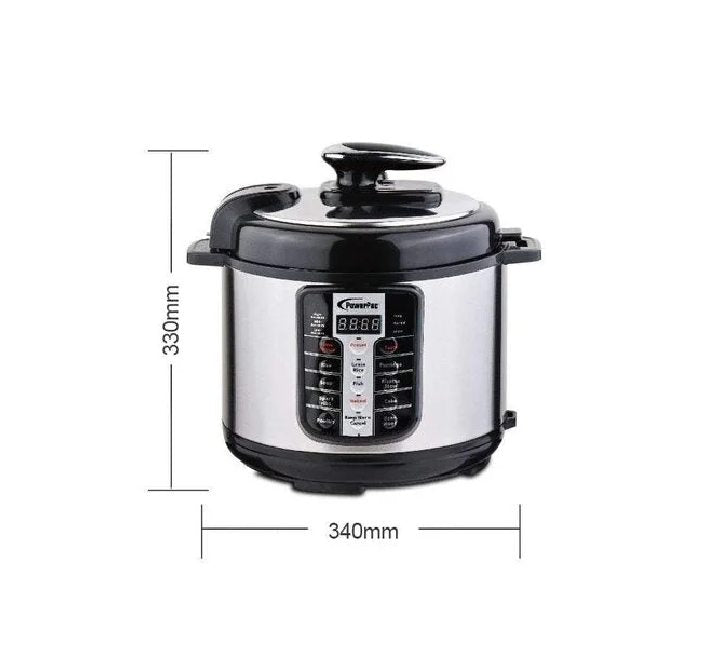 Powerpac PPC511 Electric Pressure Cooker 5L, Rice & Pressure Cookers, PowerPac - ICT.com.mm