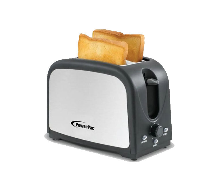 Powerpac PPT03 2 Slice Bread Toaster, Toasters, PowerPac - ICT.com.mm
