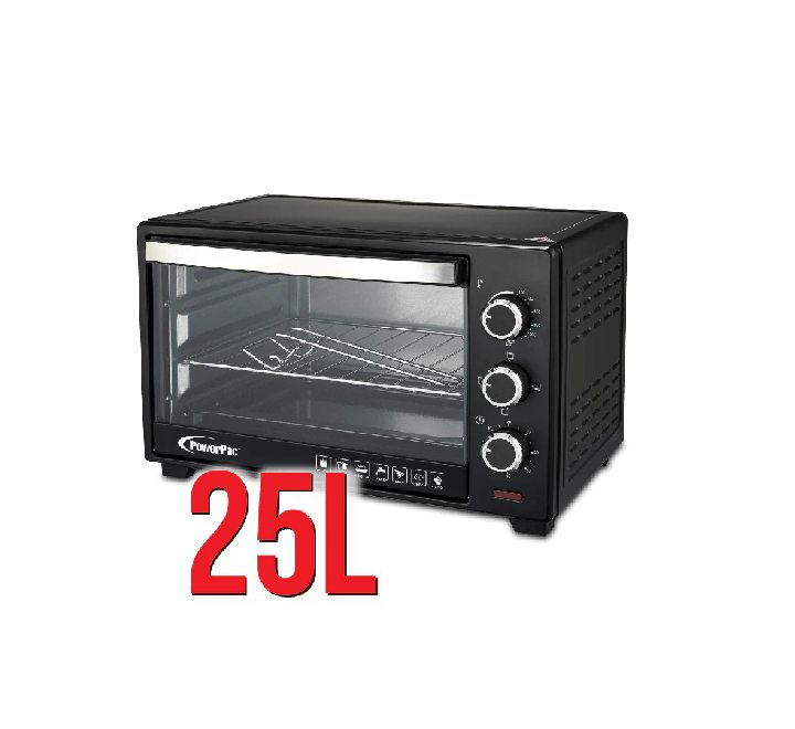 Powerpac PPT25 Electric Oven with Convection Function 25L, Ovens, PowerPac - ICT.com.mm