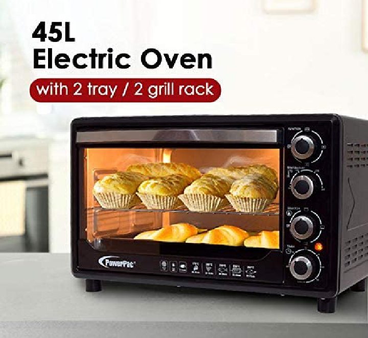 Powerpac PPT45 with Rotisserie & Convection Functions 45L, Ovens, PowerPac - ICT.com.mm