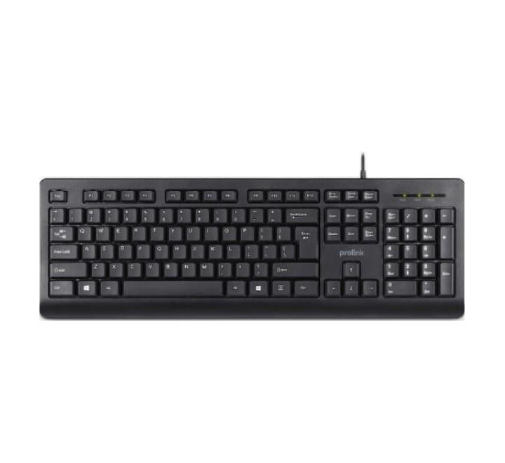 Prolink PKCS-1008 USB High-Quality Classic Keyboard (Black), Keyboards, PROLiNK - ICT.com.mm