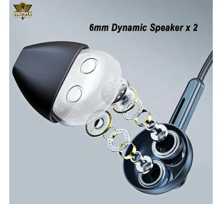 REMAX RM-595 Dual Moving Coil Wired Earphone (Green), In-ear Headphones, Remax - ICT.com.mm