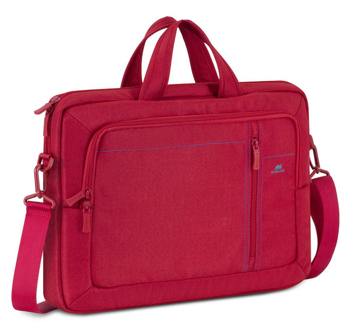 Rivacase ALPENDORF 7530 Red Laptop Canvas Shoulder Bag, Backpacks, Sleeves & Cases, Rivacase - ICT.com.mm
