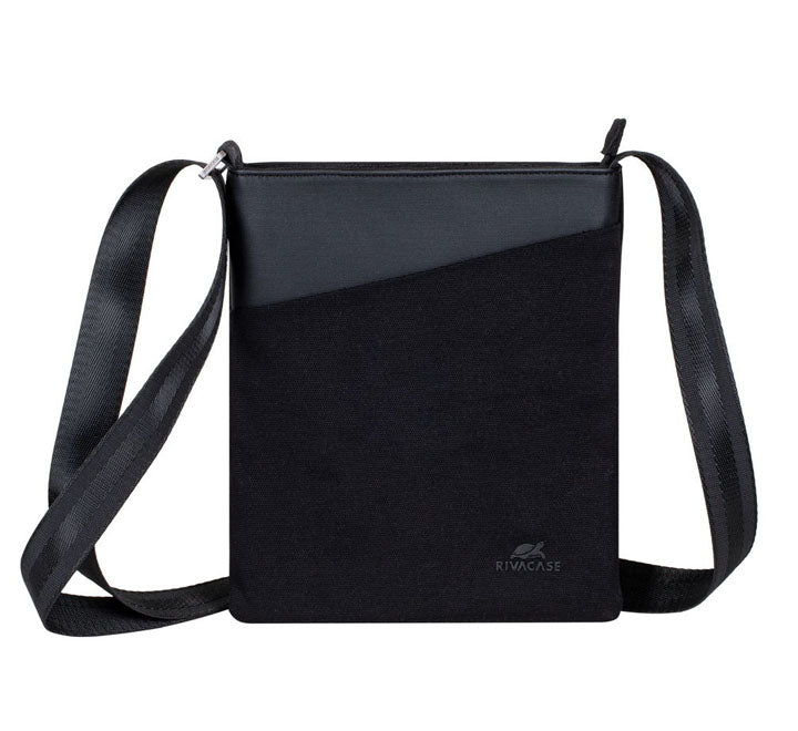 Rivacase CARDIFF 8509 Black Canvas Crossbody bag, Classic & Life Style Bags, Rivacase - ICT.com.mm