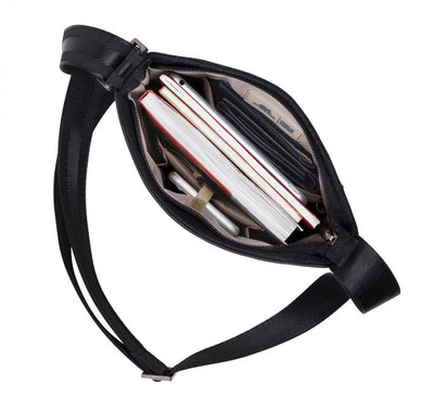 Rivacase CARDIFF 8509 Black Canvas Crossbody bag, Classic & Life Style Bags, Rivacase - ICT.com.mm