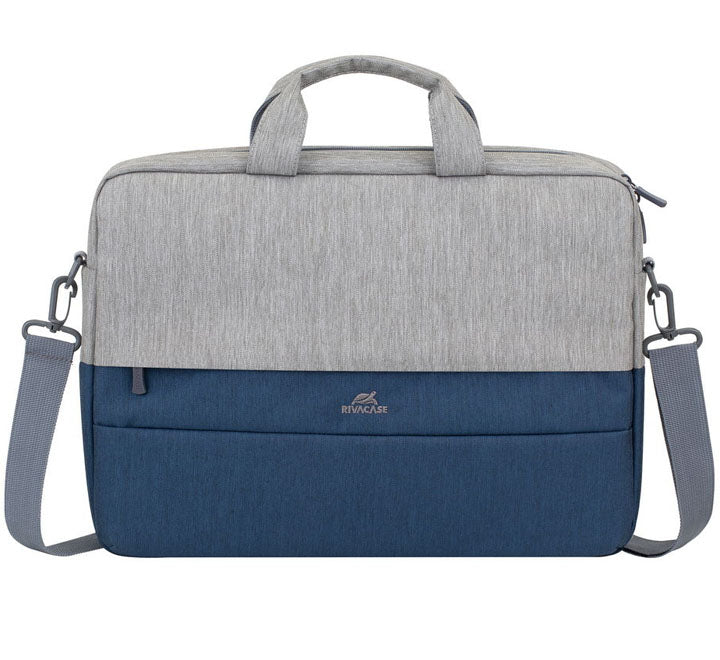 Rivacase PRATER 7532 Grey/Dark Blue Anti-Theft Laptop Bag, Laptop Backpack, Rivacase - ICT.com.mm