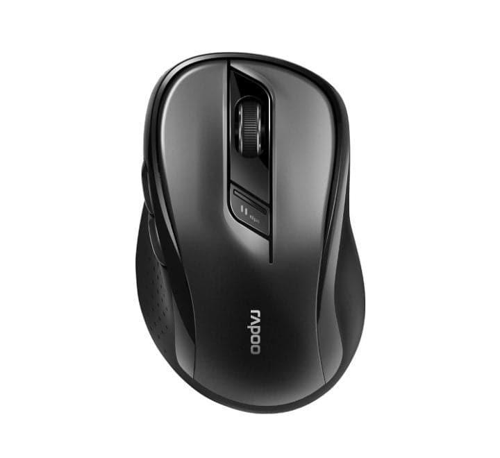 Rapoo Multi-mode Wireless Optical Fabric Mouse M500 Silent (Black), Mice, RAPOO - ICT.com.mm