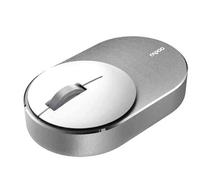 Rapoo M600 Multi-Mode Silent Wireless Mouse (Silver), Mice, RAPOO - ICT.com.mm