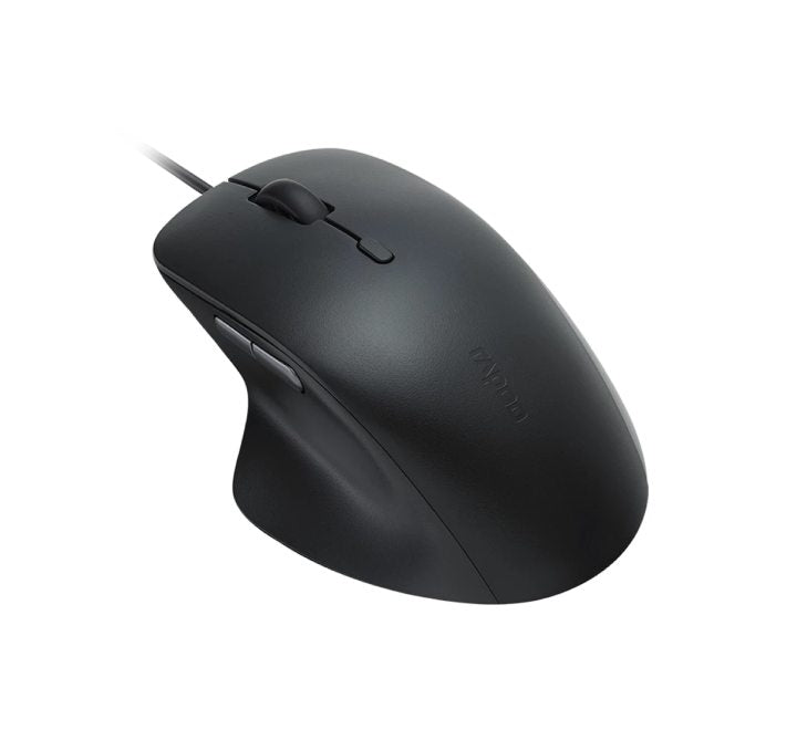 Rapoo N500 Wired Optical Mouse (Black), Mice, RAPOO - ICT.com.mm