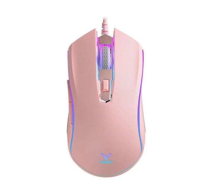 Rapoo V305 5000 DPI Wired Gaming Mouse (Pink), Gaming Mice, RAPOO - ICT.com.mm