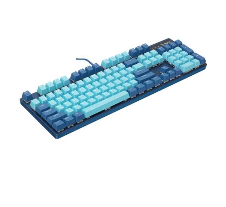 Rapoo V500 Pro Cyan Blue Gaming Keyboard (Alloy), Gaming Keyboards, RAPOO - ICT.com.mm