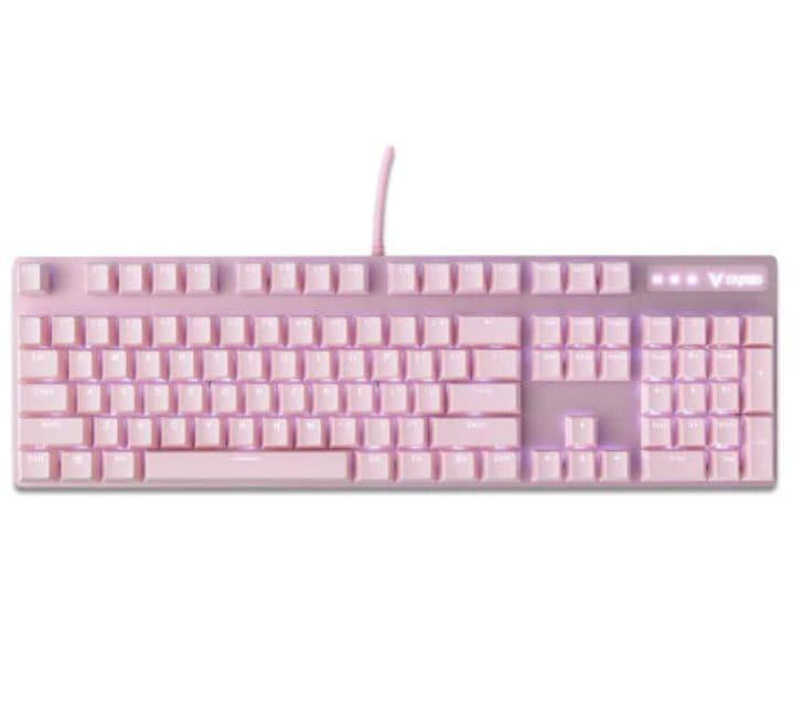 Rapoo V500 Pro Mechanical Keyboard (Pink), Keyboards, RAPOO - ICT.com.mm