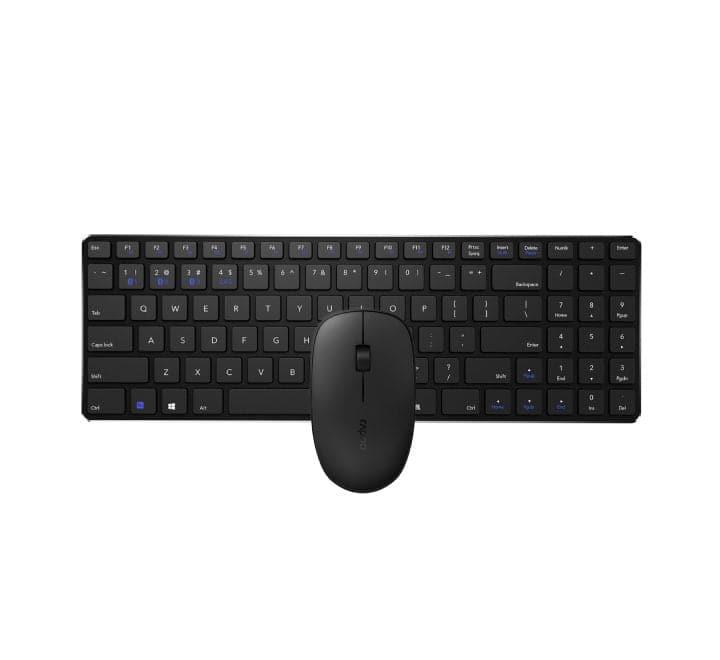 Rapoo Wireless Keyboard And Mice Combo 9300M (Black), Keyboard & Mouse Combo, RAPOO - ICT.com.mm
