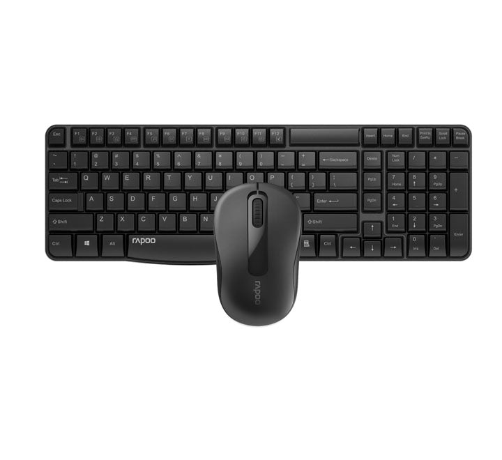 Rapoo Wireless Optical Keyboard and Mouse X1800S (Zaw Gyi Layout), Keyboard & Mouse Combo, RAPOO - ICT.com.mm