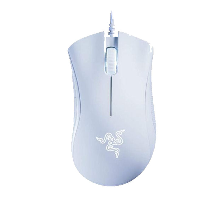 Razer DeathAdder Essential White Edition Ergonomic Wired Gaming Mouse (AC0410127), Gaming Mice, Razer - ICT.com.mm
