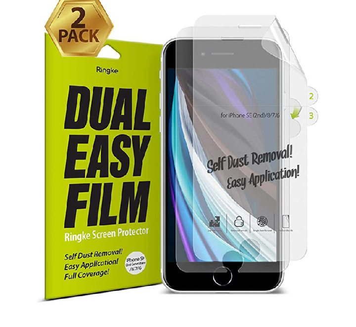 Ringke Dual Easy Film Screen Protector for Iphone SE 2020/2022, Apple Accessories, Ringke - ICT.com.mm